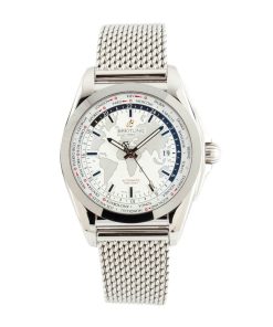 Alternative view of HandMade The Breitling Galactic Stainless Steel White Dial