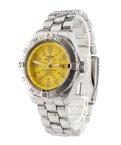 Alternative view of HandMade The Breitling Superocean Yellow Arabic Dial