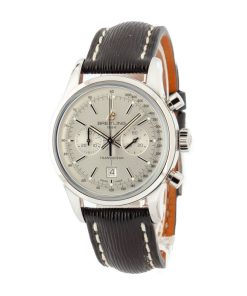 Alternative view of HandMade The Breitling Transocean Chronograph 38 Silver Dial