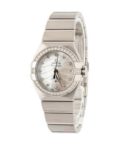 Alternative view of HandMade The Omega Constellation Mother of Pearl Diamond Wavy Dial