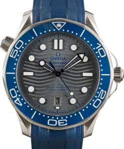 HandMade The Omega Seamaster Diver 300M Grey Wave Dial