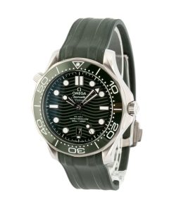 Alternative view of HandMade The Omega Seamaster Diver 300M Green Wave Dial