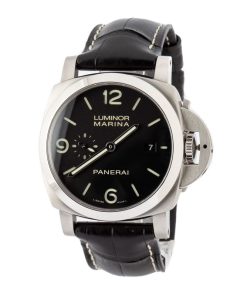 Alternative view of HandMade The Panerai Luminor Marina PAM03312 Black Dial