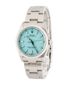 Alternative view of HandMade The Rolex Oyster Perpetual 126000 Turquoise Blue
