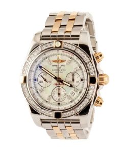 Alternative view of HandMade The Breitling Chronomat Mother of Pearl Diamond Dial