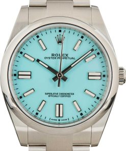 HandMade The Rolex Oyster Perpetual 124300 Turquoise Blue