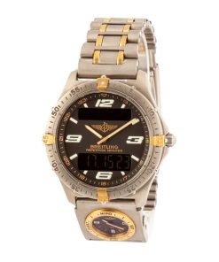 Alternative view of HandMade The Breitling Aerospace Analog Digital Watch