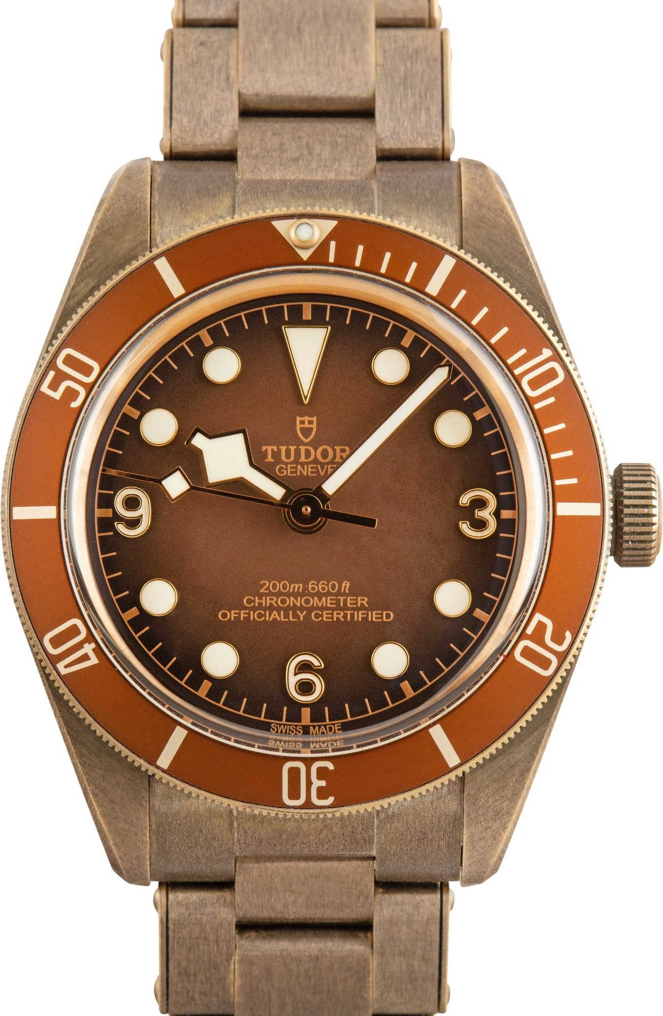 HandMade The Tudor Black Bay Fifty Eight Brown Dial