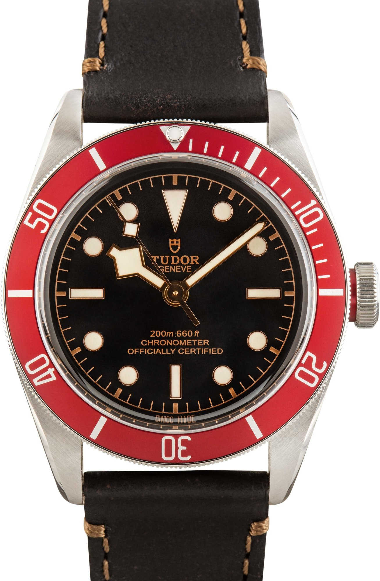 HandMade The Tudor Heritage 79230 Black Bay Red Bezel