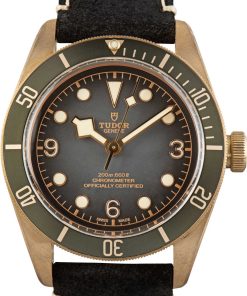 HandMade The Tudor Heritage Black Bay Bronze 79250BA Leather Strap