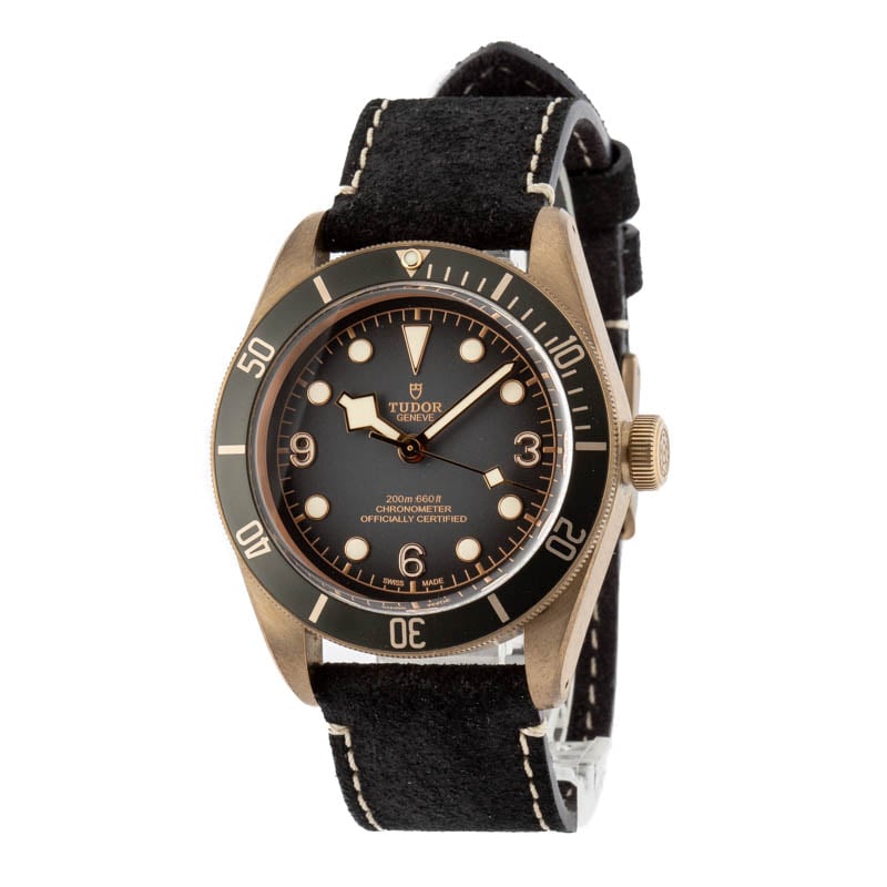 HandMade The Tudor Heritage Black Bay Bronze 79250BA Leather Strap - Image 2