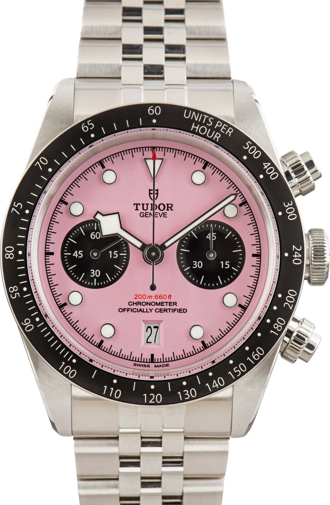 HandMade The Tudor Black Bay Chrono 79360N Pink Dial