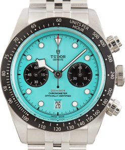 HandMade The Tudor Black Bay Chrono Stainless Steel 79360N Turquoise Dial