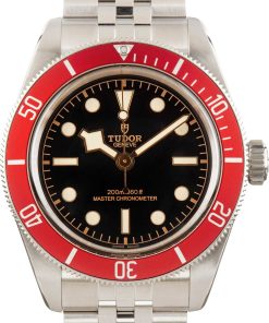 HandMade The Tudor Black Bay Red Bezel Stainless Steel