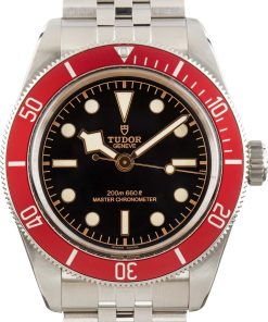 HandMade The Tudor Black Bay Stainless Steel Red Bezel