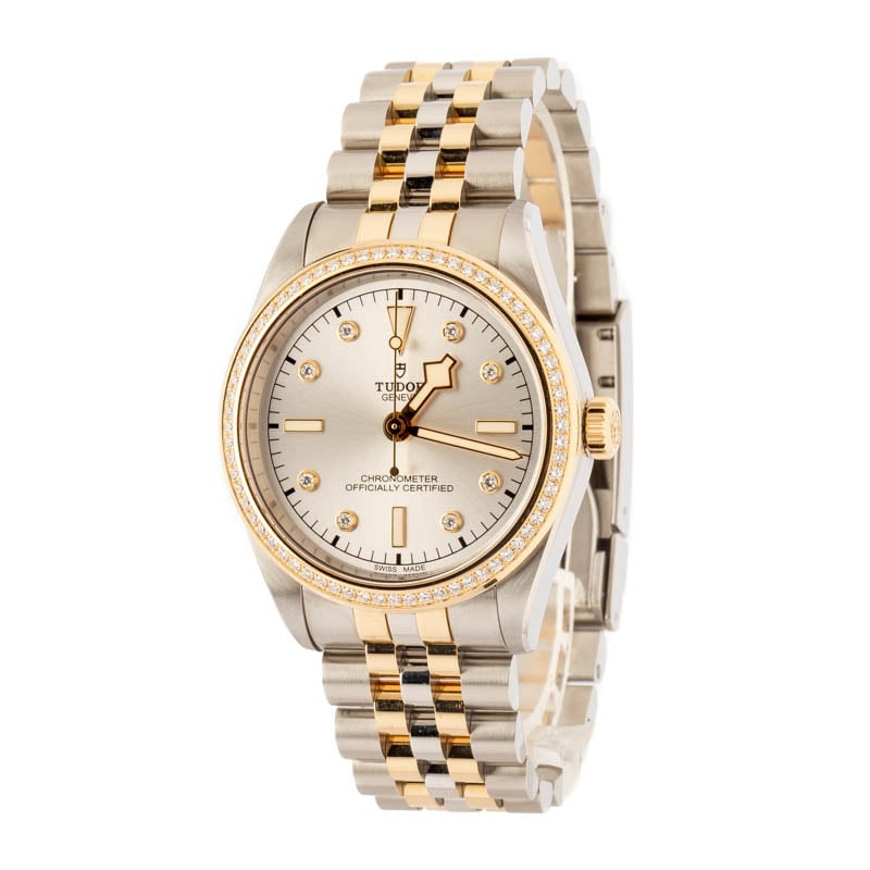 HandMade The Tudor Black Bay 39 ref 79673 Silver Diamond Dial - Image 2