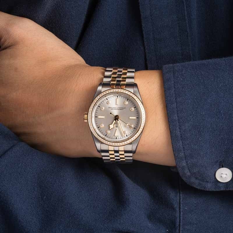 HandMade The Tudor Black Bay 39 ref 79673 Silver Diamond Dial - Image 5