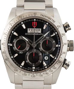 HandMade The Tudor Fastrider Chronograph Black Arabic Dial