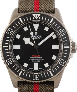 HandMade The Tudor Pelagos FXD 25717 Titanium on Fabric Strap