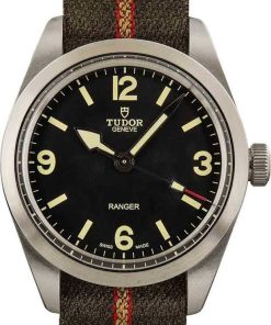 HandMade The Tudor Ranger 79950 Stainless Steel on Fabric Strap