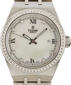 HandMade The Tudor Royal 28320 Mother of Pearl Diamond Dial