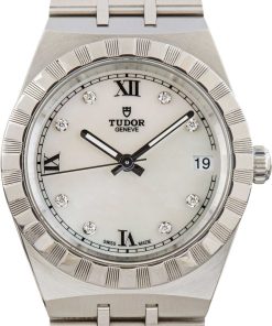 HandMade The Tudor Royal 28400 Mother Of Pearl Diamond Dial