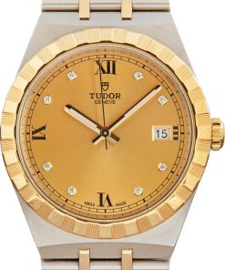 HandMade The Tudor Royal ref 28503 Champagne Diamond Dial