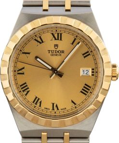 HandMade The Tudor Royal ref 28503 Stainless Steel & Yellow Gold