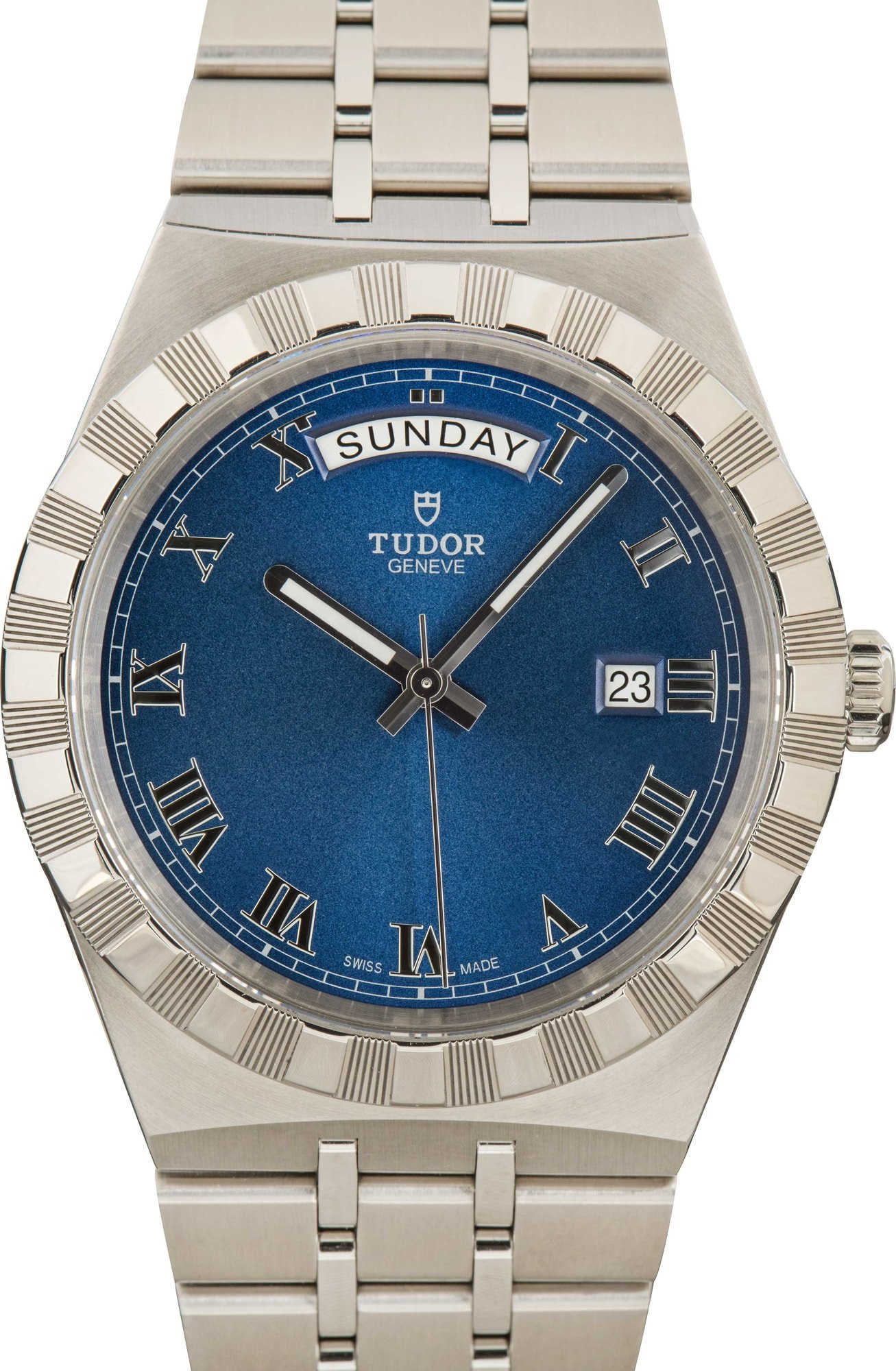 HandMade The Tudor Royal Ref 28600 Blue Dial