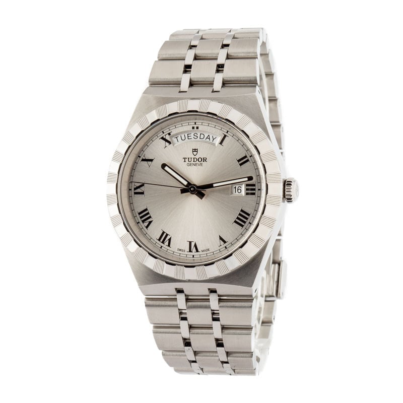 HandMade The Tudor Royal 28600 Stainless Steel Silver Dial - Image 2
