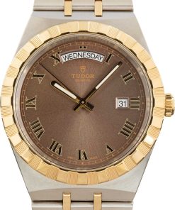 HandMade The Tudor Royal Stainless Steel & Yellow Gold