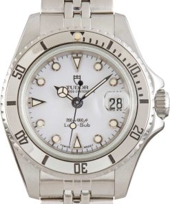 HandMade The Ladies Tudor Submariner Ref 96090 White Dial