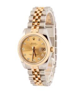 Alternative view of HandMade The Rolex Datejust 31 178273 Champagne Diamond Dial