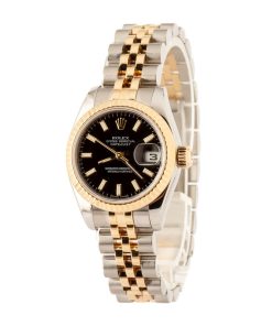 Alternative view of HandMade The Ladies Rolex Datejust 179173 Black Dial