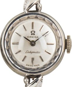 HandMade The Vintage Ladies Omega Ladymatic Cocktail White Gold