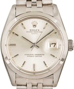 HandMade The Rolex Date 1500 Vintage Steel Watch