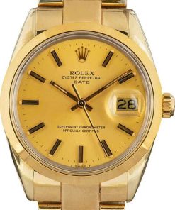 HandMade The Rolex Date 1550 Champagne Index Dial