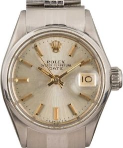 HandMade The Ladies Rolex Date 6519 Silver Dial