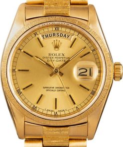 HandMade The Rolex President 18K Bark Finish Day Date 18078