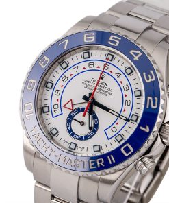 Alternative view of HandMade The Rolex Steel Yacht-Master II Ref 116680 Blue Ceramic Bezel