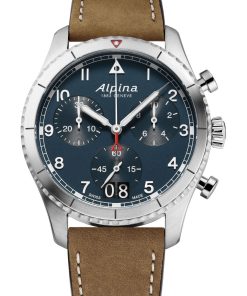 Startimer Pilot Quartz Chronograph Big Date Petroleum Blue