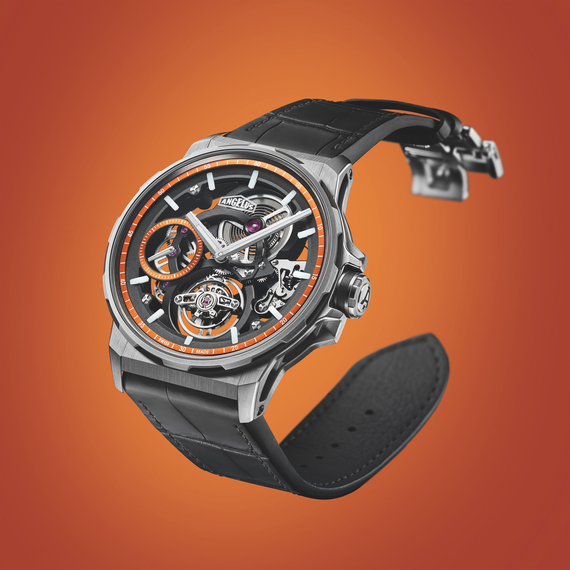 Flying Tourbillon Skeleton Titanium Orange Edition - Image 2