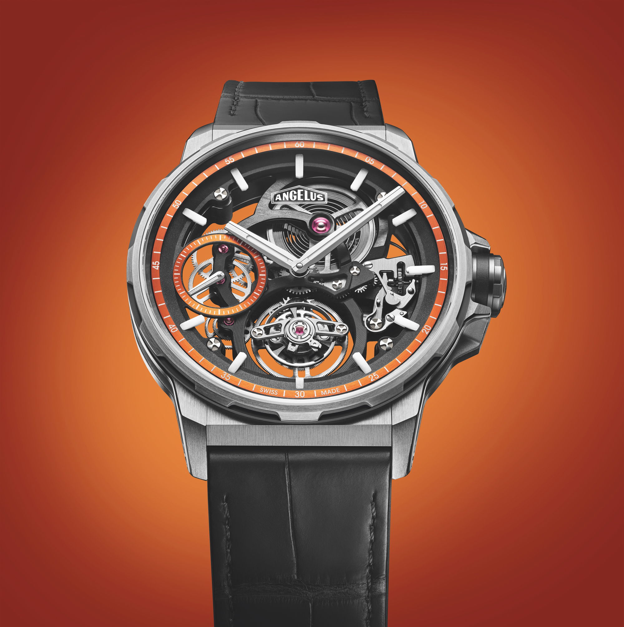 Flying Tourbillon Skeleton Titanium Orange Edition - Image 3