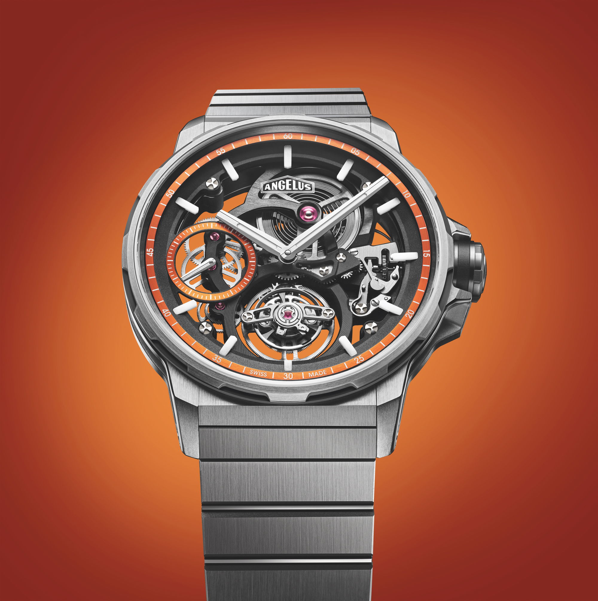 Flying Tourbillon Skeleton Titanium Orange Edition - Image 4