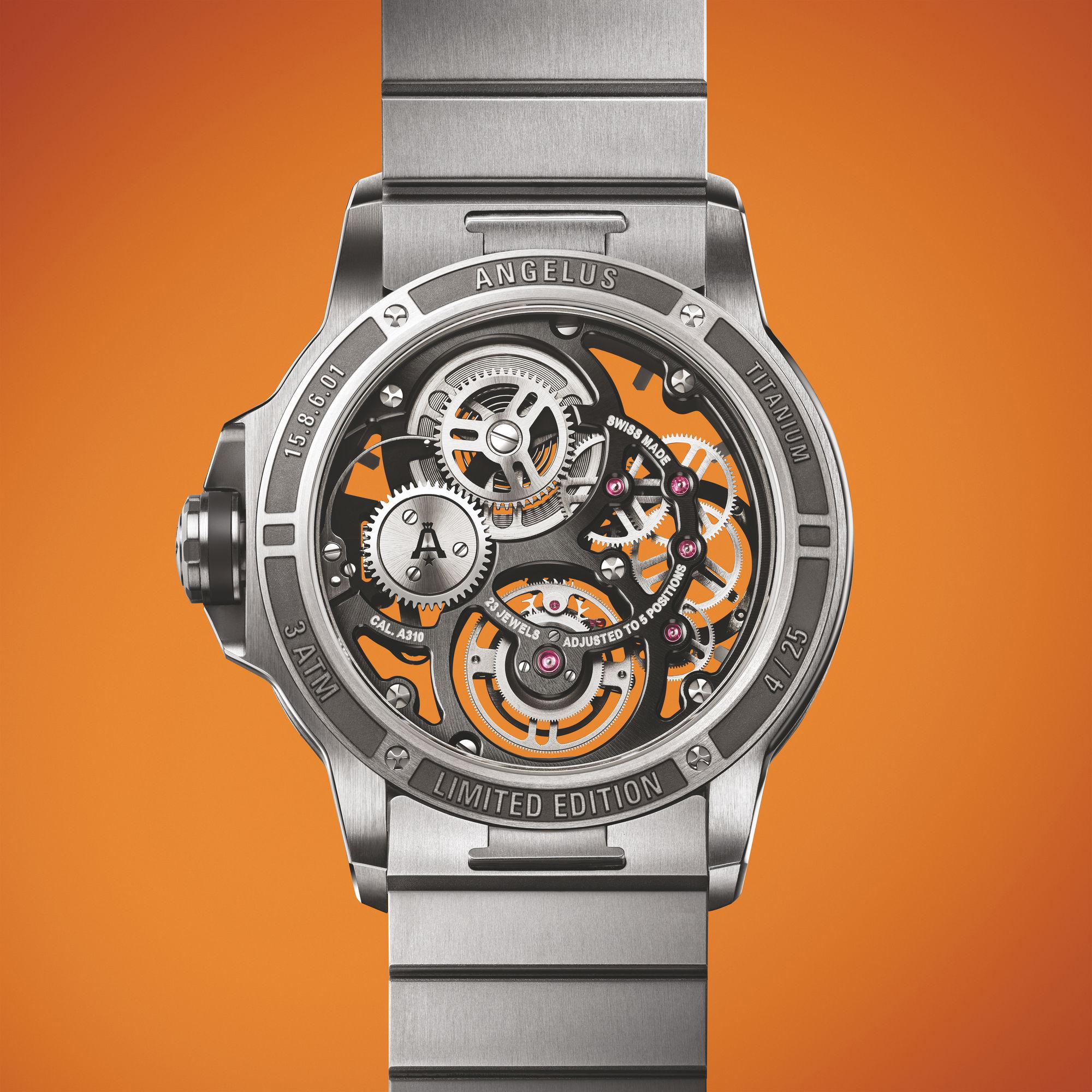 Flying Tourbillon Skeleton Titanium Orange Edition - Image 5