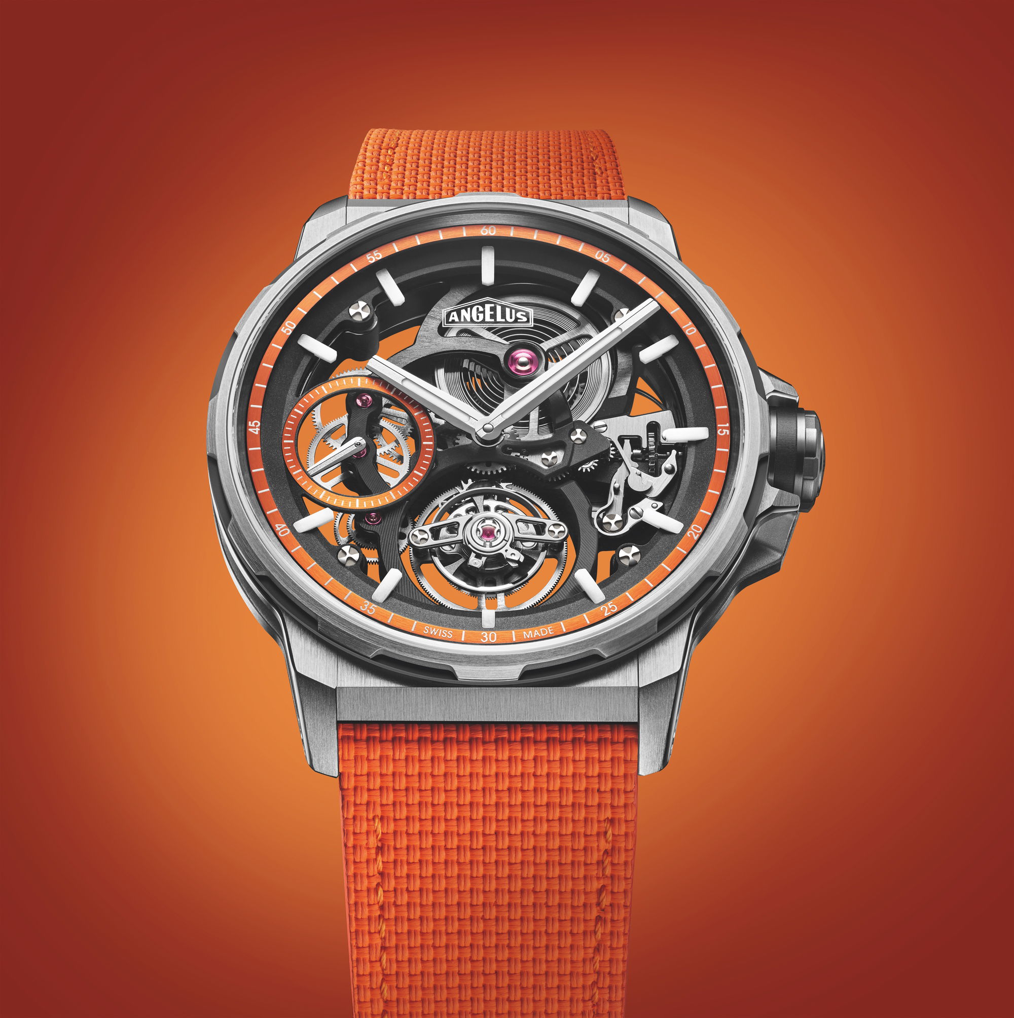 Flying Tourbillon Skeleton Titanium Orange Edition - Image 6