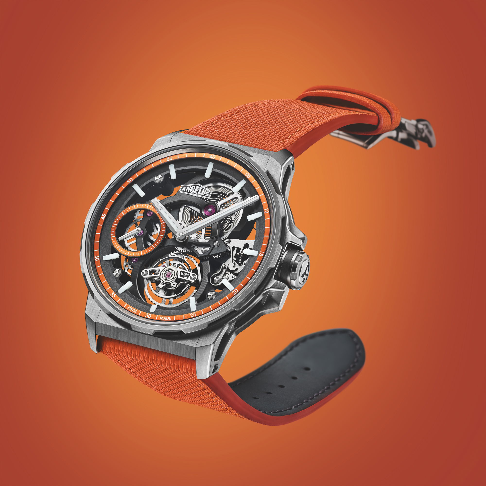 Flying Tourbillon Skeleton Titanium Orange Edition - Image 7