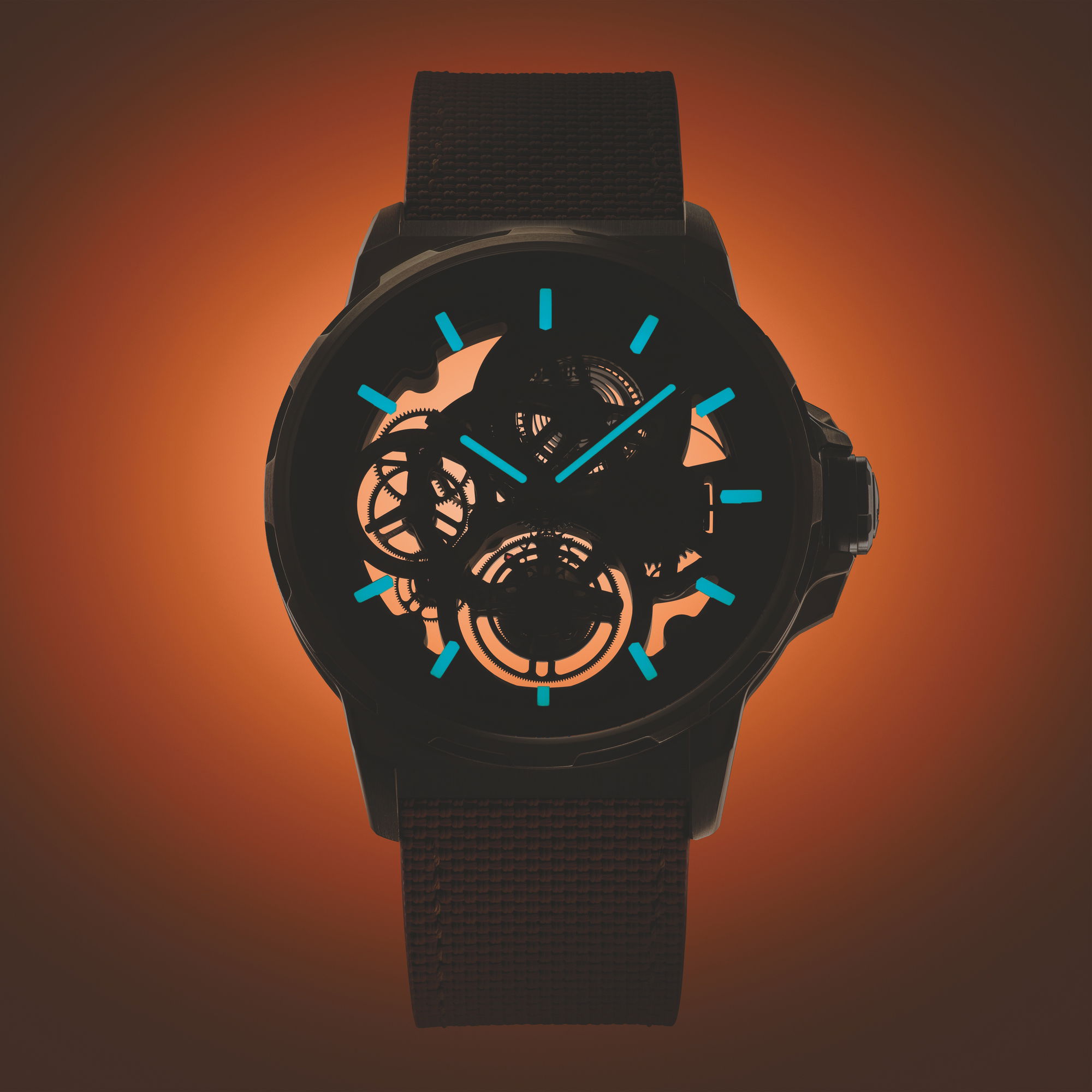 Flying Tourbillon Skeleton Titanium Orange Edition - Image 9