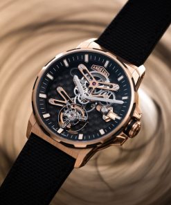 Alternative view of Gold & Carbon Flying Tourbillon