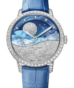 Perpetual Moon 38 White Gold Mintnight